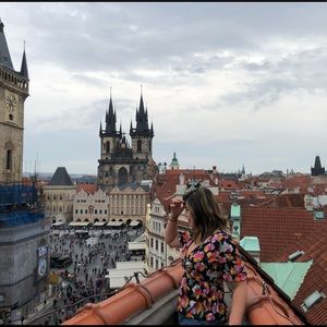 ZARA Floral Wrap Blouse